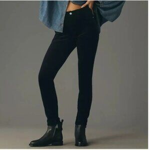 Anthropologie Pilcro Dark Navy Blue Corduroy High Rise Skinny, size 28